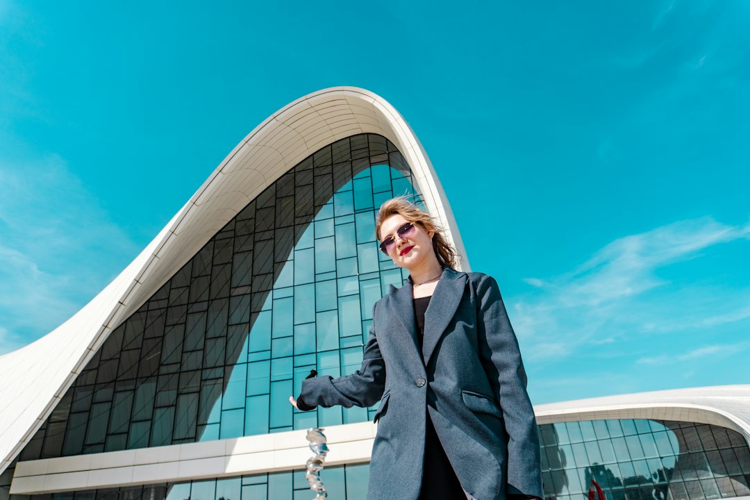 The clean, geometric lines of a modern architectural structure, symbolizing the precise and foundational nature of technical SEO and data-driven strategy.